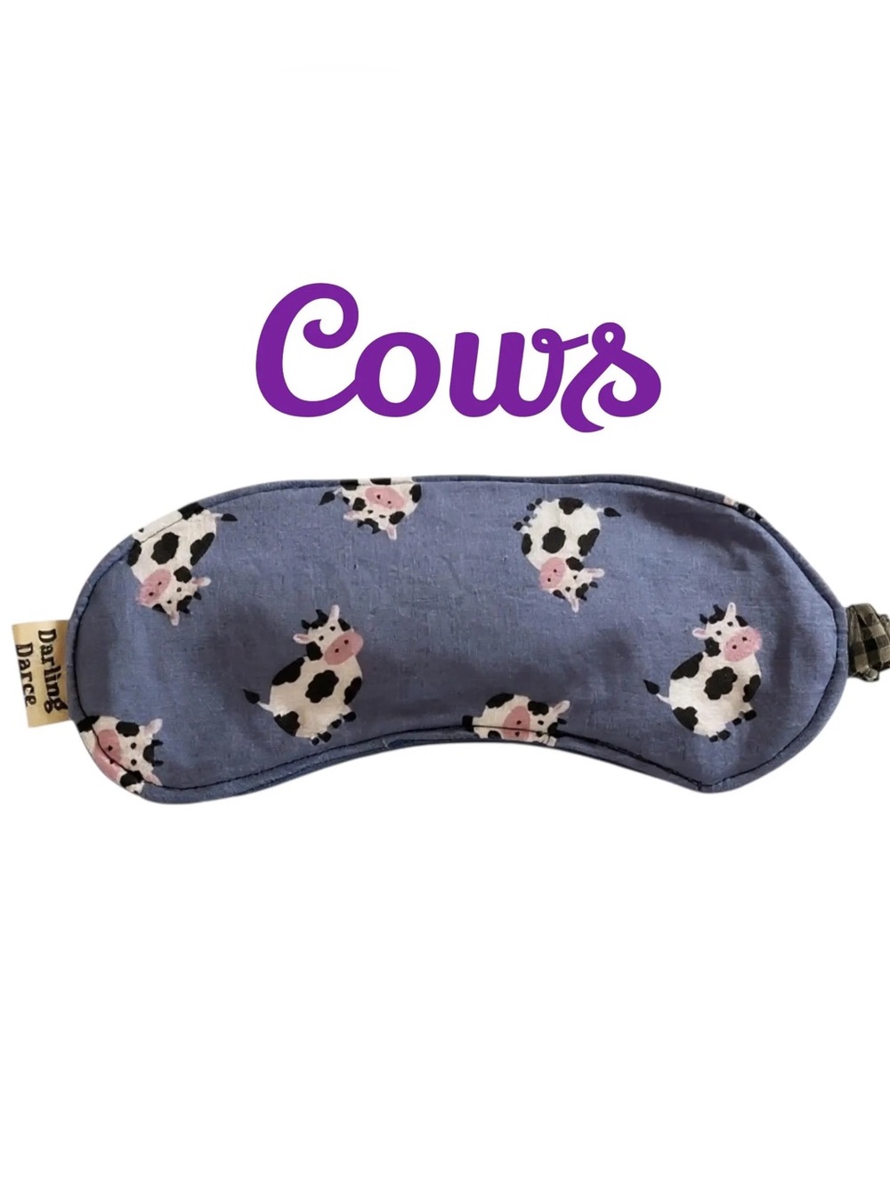 Cow Theme Sleep Mask for Kids, New Handmade